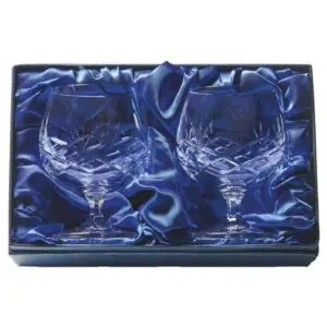 Two Crystal Brandy Balloon In Presentation Case (24% Lead Crystal)