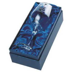 Single Wine Glass In Presentation Case