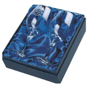 Two Wine Glasses In Presentation Case
