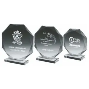Crystal Octagon Stand Award