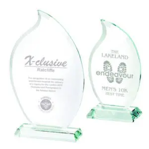 Clear Glass Flame Stand