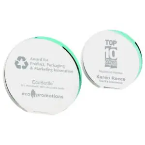 Free Standing Crystal Circle Award