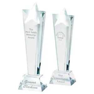 Crystal Star Column Trophy