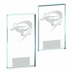 Clear Glass Male Football Award