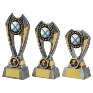 Antique Silver Resin Hockey Award