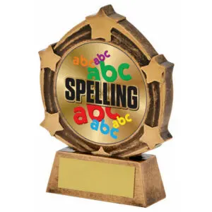 Resin "Spelling" Award