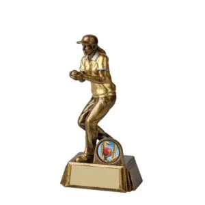 Antique Gold Female Cricket Fielder