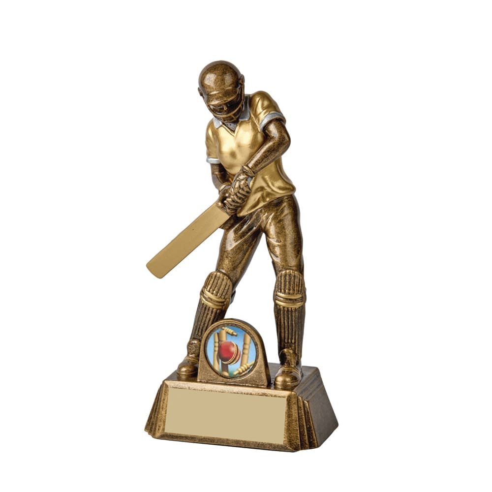 Antique Gold Female Cricket Batter